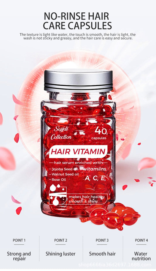 Premium capsules hair oil enriched vitamin for women and men Haircare Moisture Argan Serum Glossy Conditioner.